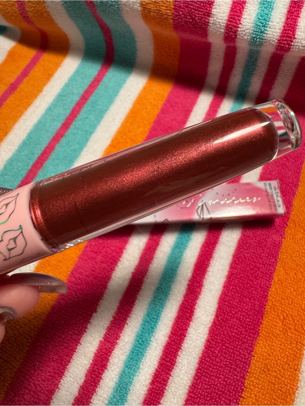 Shimmer Lip Gloss - Metallic Rose - Picture 2 of 2